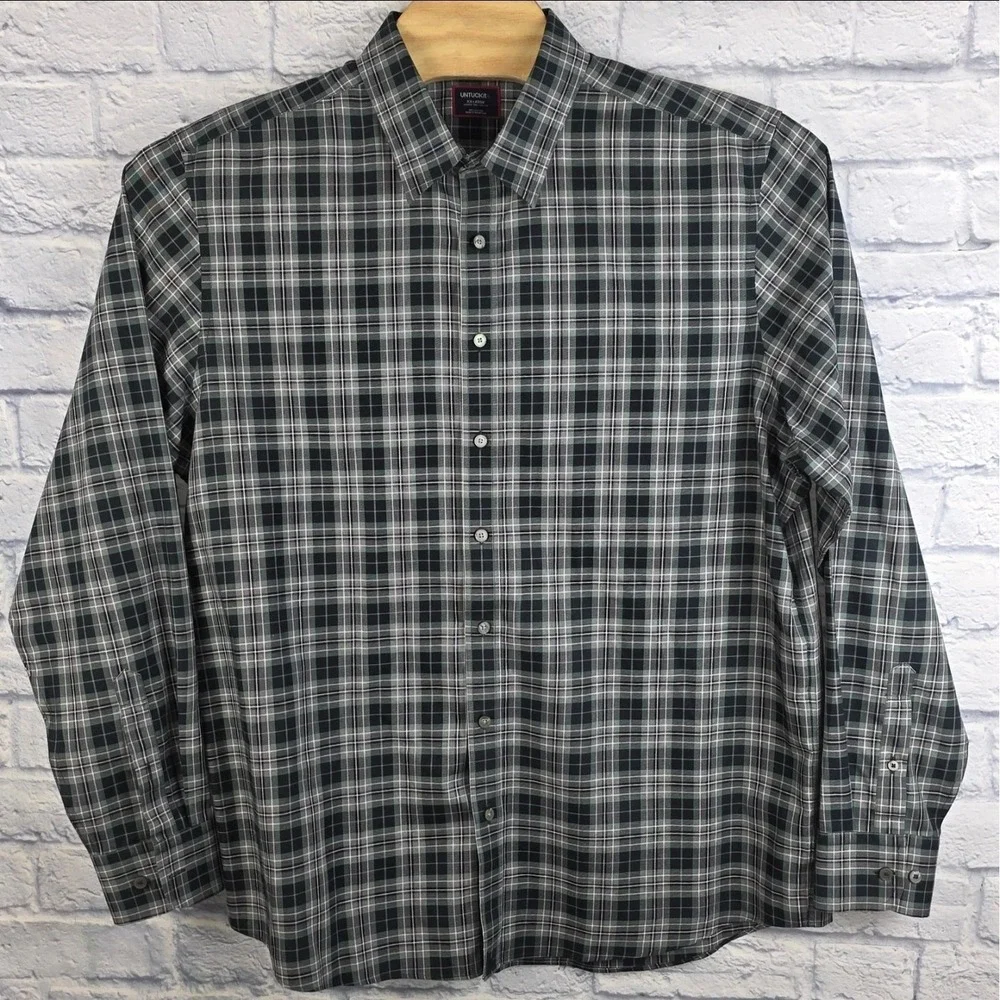 Lot Of 5 UNTUCKit Men Multicolor Plaid Long Sleeve Button Shirt 2XLT 2XL TALL - Picture 4 of 16